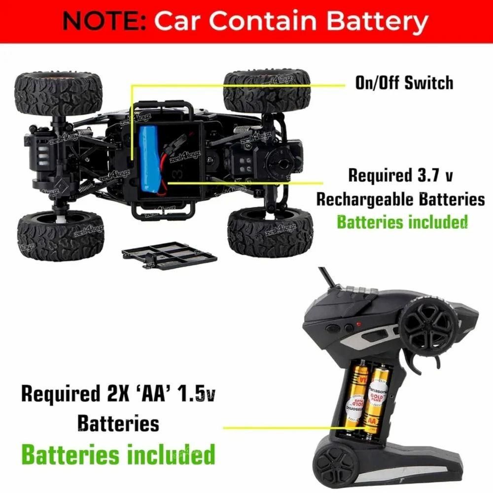Remote Controlled  Rock Crawler Monster Truck Toy Vehicle for Kids..