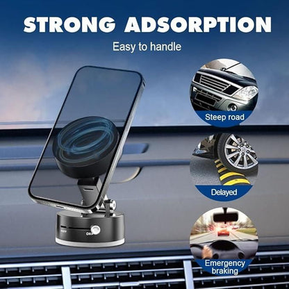 Vacuum Magnetic Suction Phone Holder.