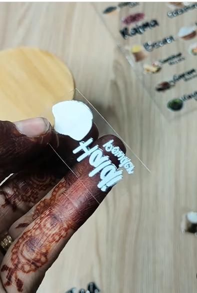 3D Waterproof Kitchen Spice Jar Label Stickers (Pack of 1 - 60 Stickers).