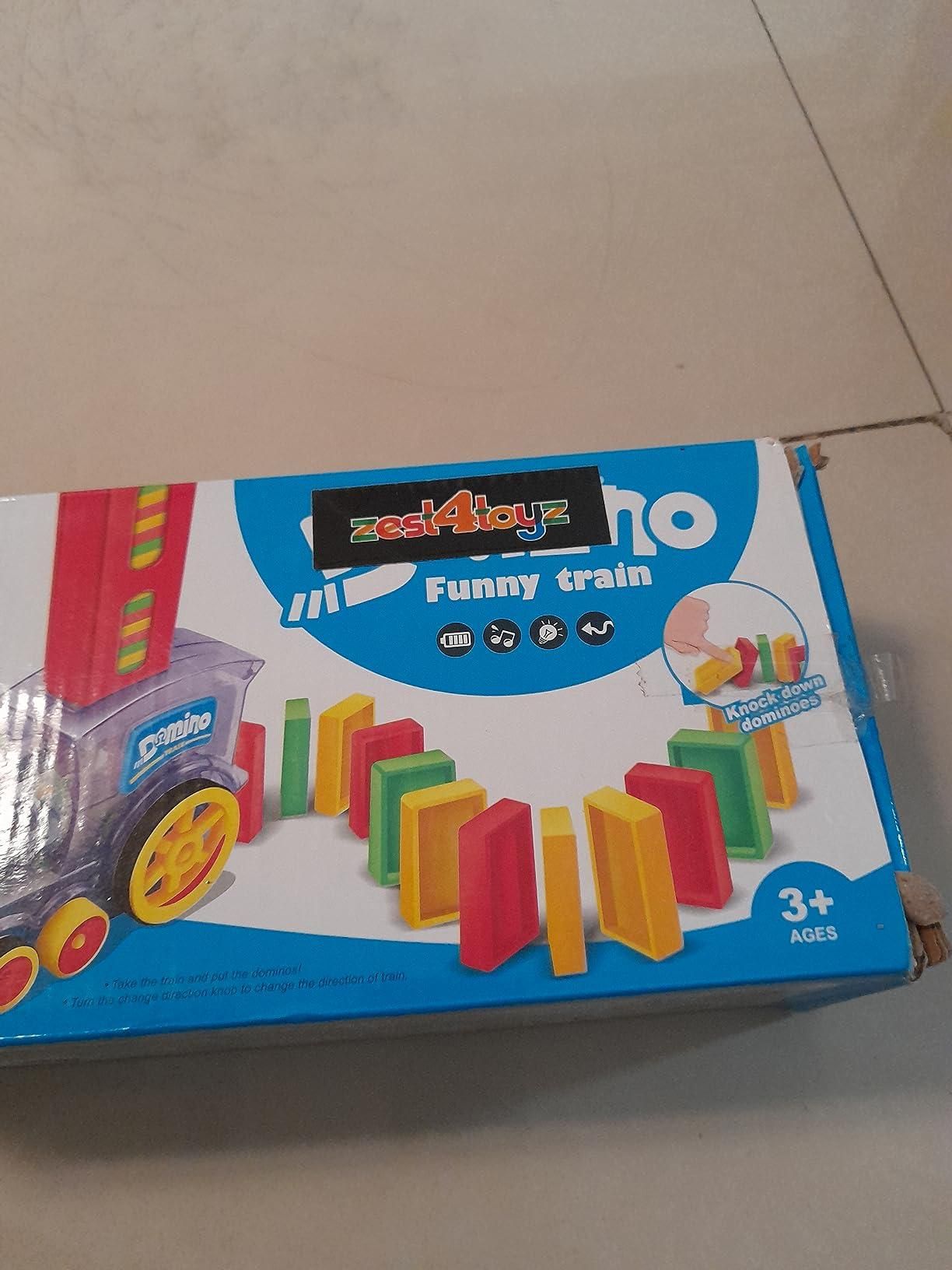 Train Toy Domino Set for Kids BPA Free Plastic with Sound Effects.