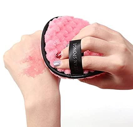 Microfiber Reusable Makeup Removal Sponge Pads For Deep Cleansing (Pack of 3).