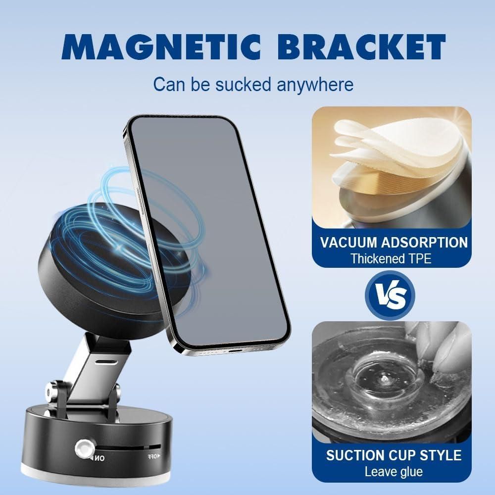 Vacuum Magnetic Suction Phone Holder.