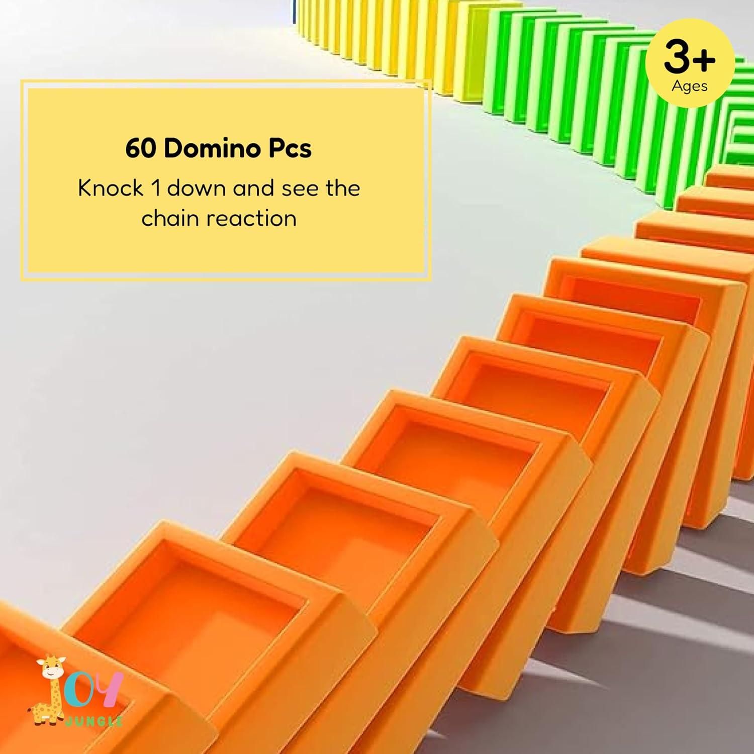 Train Toy Domino Set for Kids BPA Free Plastic with Sound Effects.