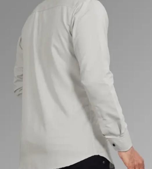 Men's Solid Satin Stylish Casual Shirt Grey.
