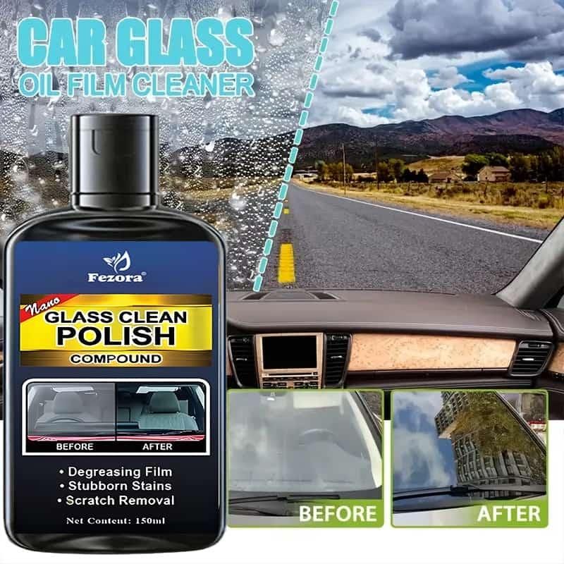 Glass Clean Polish Compound 150ml.