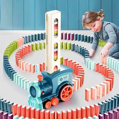 Train Toy Domino Set for Kids BPA Free Plastic with Sound Effects.