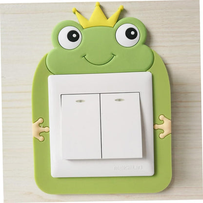 Cute Cartoon Power Socket Stickers Assorted Color (Pack of 2).