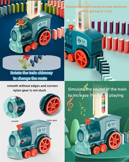 Train Toy Domino Set for Kids BPA Free Plastic with Sound Effects.